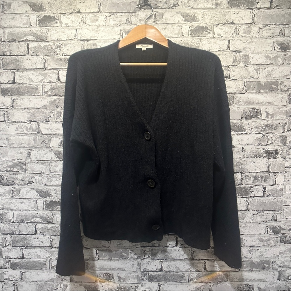 EUC Madewell Black Women's Cardigan Sweater Size XL